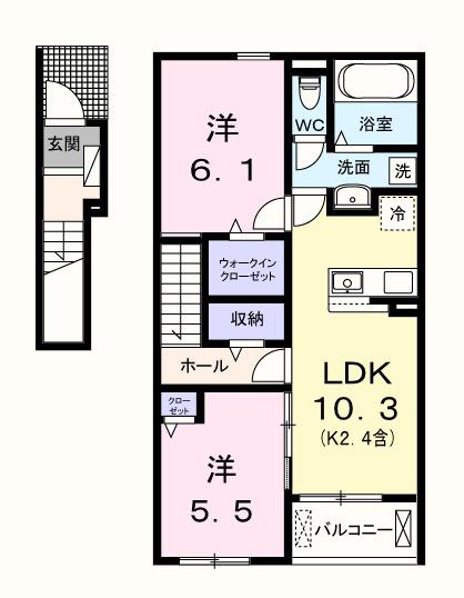 ラベンダーベイ（202） 間取り図画像