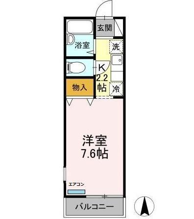 ヴィラ・ファミーユ　B（B208） 間取り図画像
