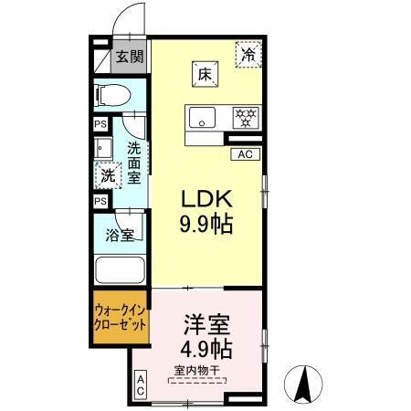 セレスティア東保木間（102） 間取り図画像