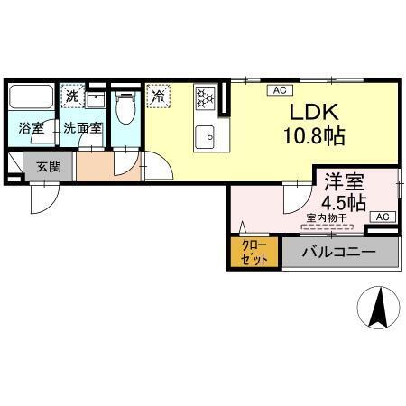 セレスティア東保木間（303） 間取り図画像