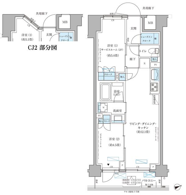 パークアクシス文京本郷（308） 間取り図画像