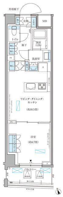 パークアクシス文京本郷（602） 間取り図画像
