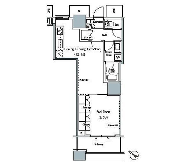 ＴＨＥ　ＴＯＫＹＯ　ＴＯＷＥＲＳ　ＭＩＤＴＯＷＥＲ（1211） 間取り図画像