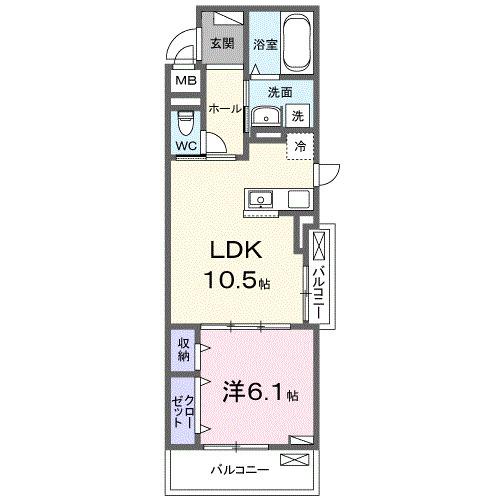 ランドブルーム（301） 間取り図画像