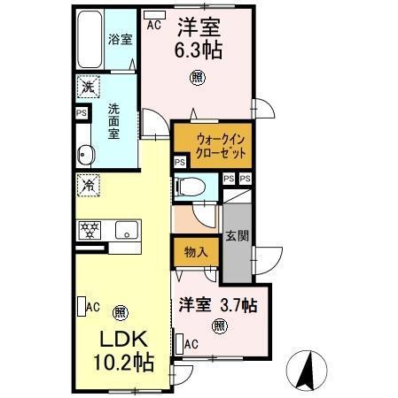 ノーバヤカナヤ　別邸（101） 間取り図画像