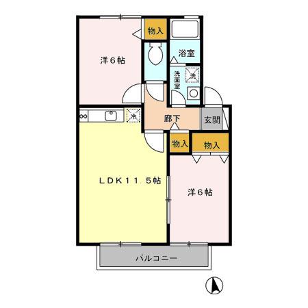 アステイオン（202） 間取り図画像