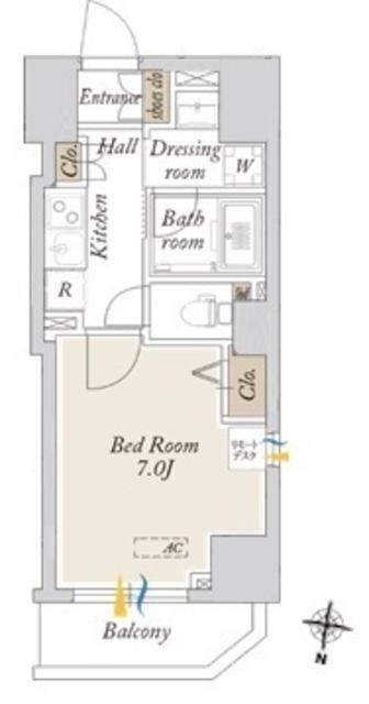 新宿区中落合マンション 間取り図画像