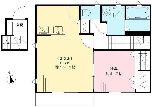 武蔵野市吉祥寺南町アパート 間取り図画像