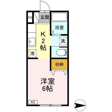 ハーミテージ（103） 間取り図画像