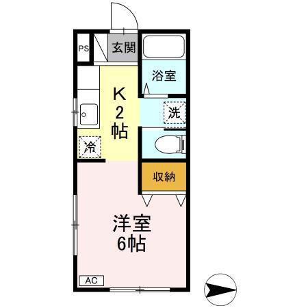 ハーミテージ（105） 間取り図画像