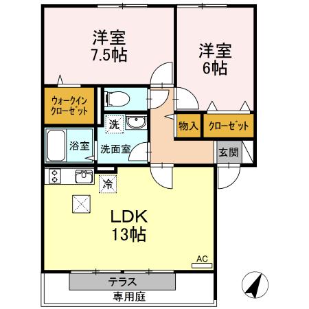 モア・コンフォート（103） 間取り図画像