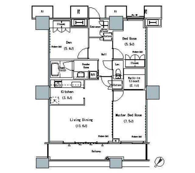 ＴＨＥ　ＴＯＫＹＯ　ＴＯＷＥＲＳ　ＭＩＤＴＯＷＥＲ（1020） 間取り図画像