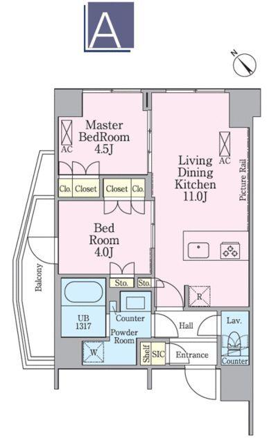 渋谷区笹塚マンション 間取り図画像