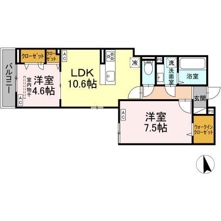 (仮称)徳丸7丁目PJ（202） 間取り図画像