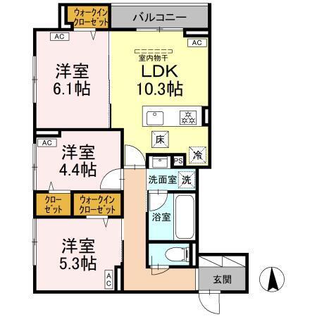 グランドゥール　ラテール（101） 間取り図画像