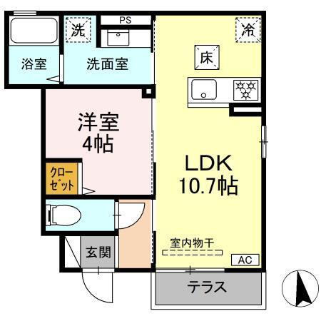 コンパセタ（102） 間取り図画像