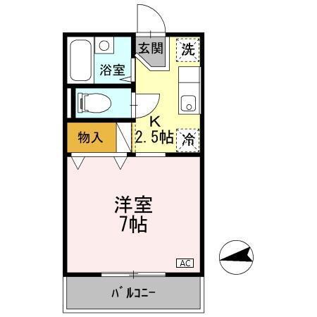 ジュネス国立（103） 間取り図画像