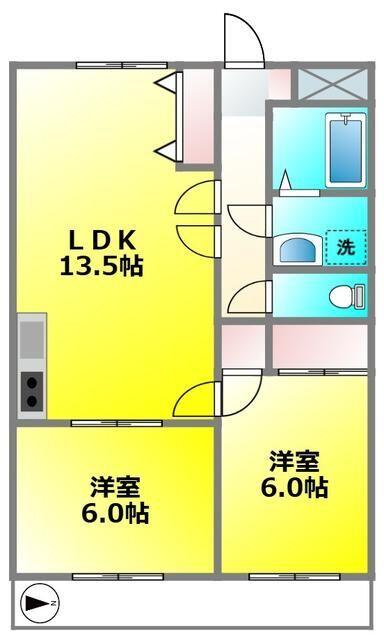 小金井市緑町マンション 間取り図画像