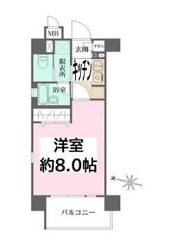 渋谷区笹塚マンション 間取り図画像