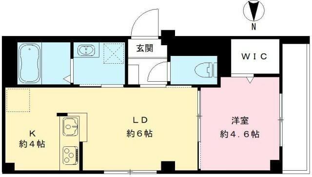 杉並区井草マンション 間取り図画像