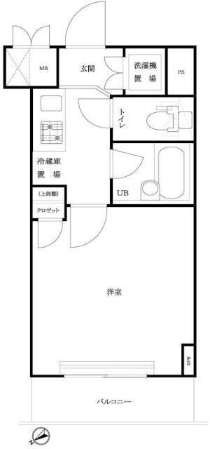 練馬区貫井マンション 間取り図画像