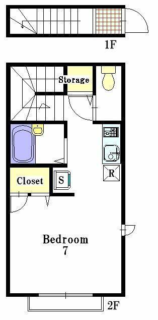 練馬区南田中アパート 間取り図画像