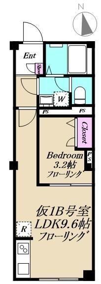 仮）ｘｅｖｏ吉祥寺（1B） 間取り図画像