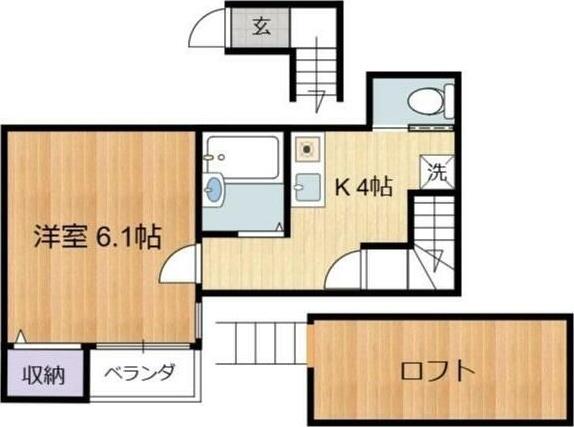 エルムハイツ（206） 間取り図画像