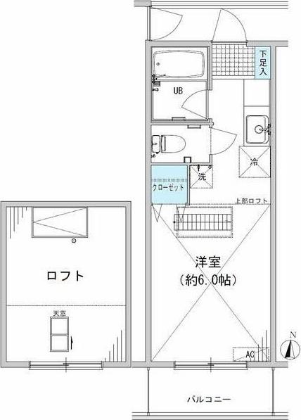 コーポ大野（202） 間取り図画像