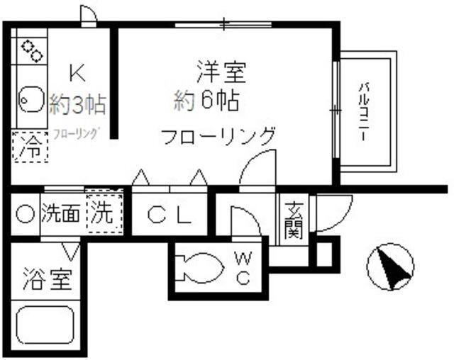 パームツリー武蔵野（102） 間取り図画像