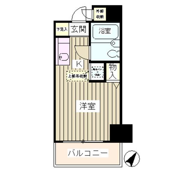 栗生ハイツ（604） 間取り図画像
