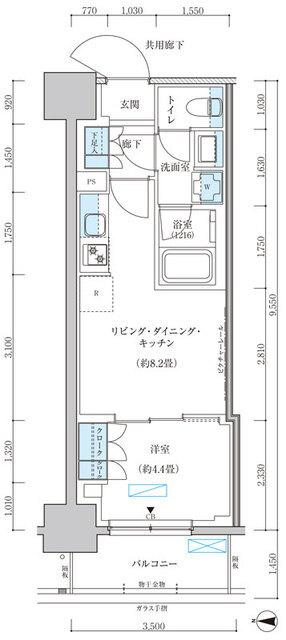 パークアクシス池袋イースト（405） 間取り図画像