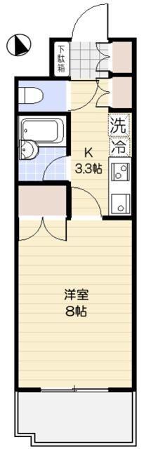 新宿区中落合マンション 間取り図画像