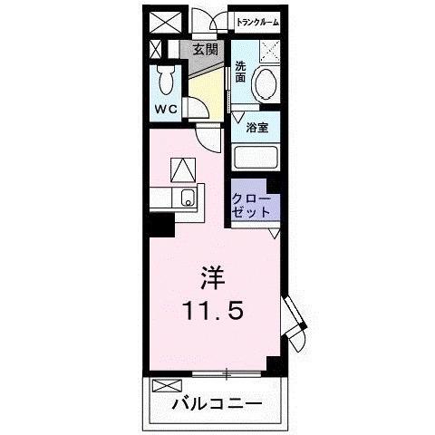 グリーンヒルズ大澤Ｂ（101） 間取り図画像