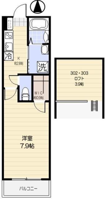 練馬区関町東アパート 間取り図画像