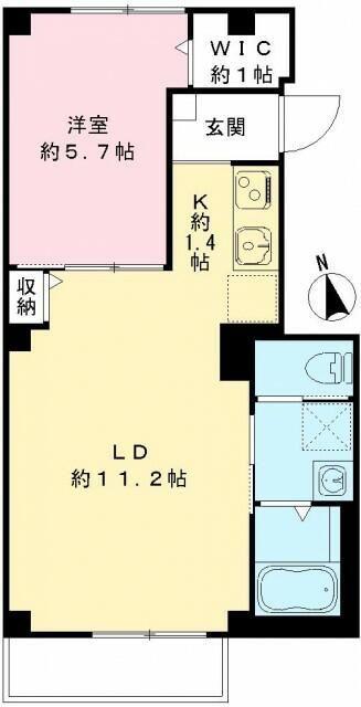中野区鷺宮マンション 間取り図画像