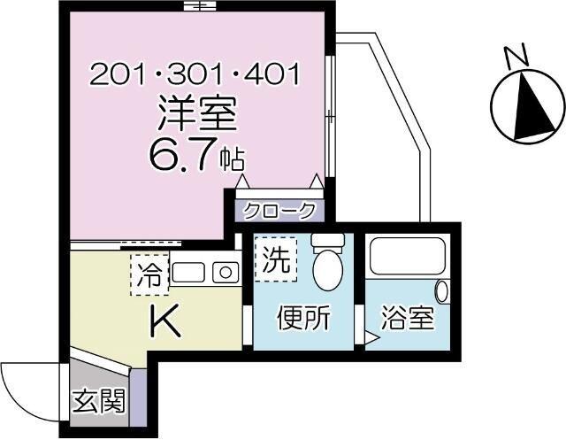 世田谷区大原マンション 間取り図画像