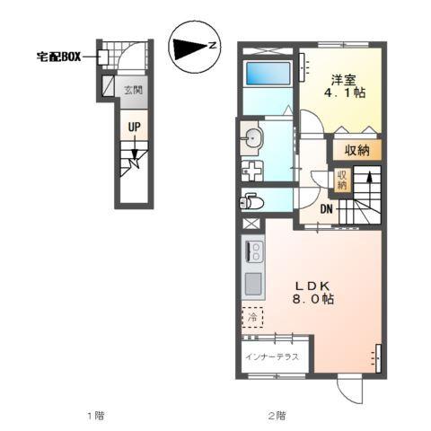 エビスヤ（ＥＢＩＳＵＹＡ） 壱番館 間取り図画像