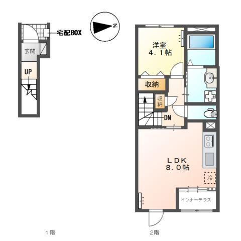 エビスヤ（ＥＢＩＳＵＹＡ） 壱番館 間取り図画像