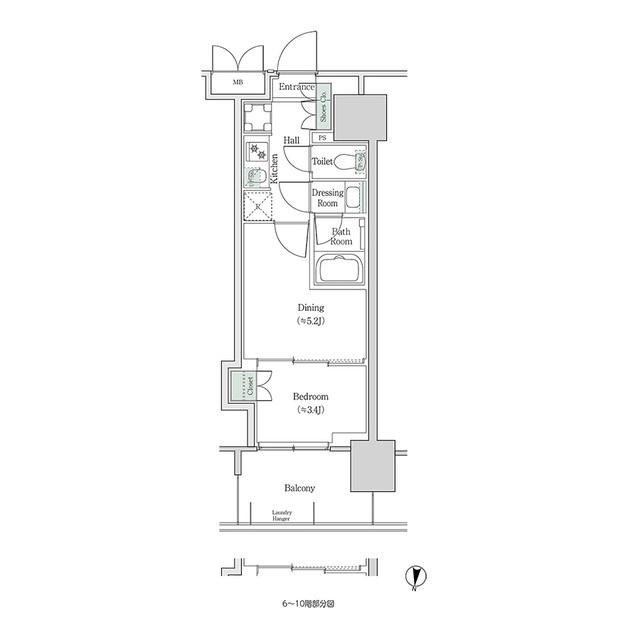 ブルックサイドレジデンス木場（633） 間取り図画像