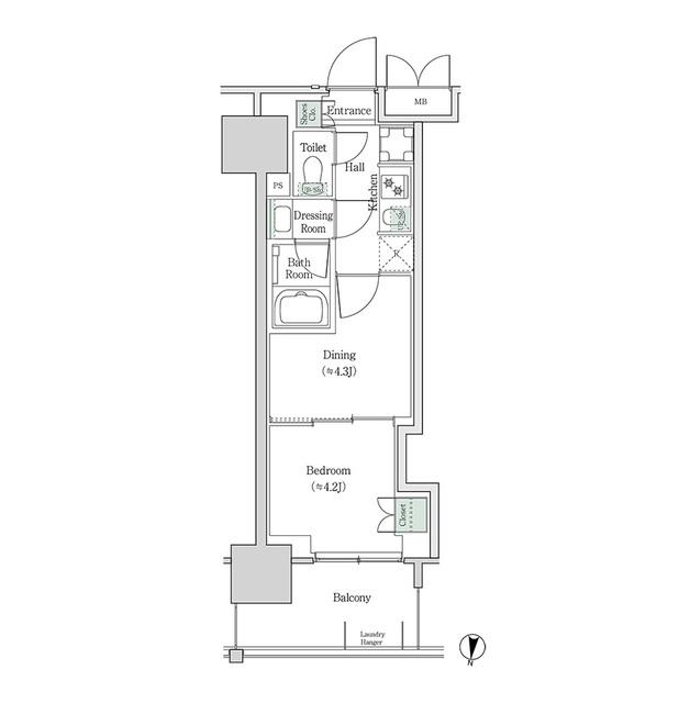 ブルックサイドレジデンス木場（636） 間取り図画像