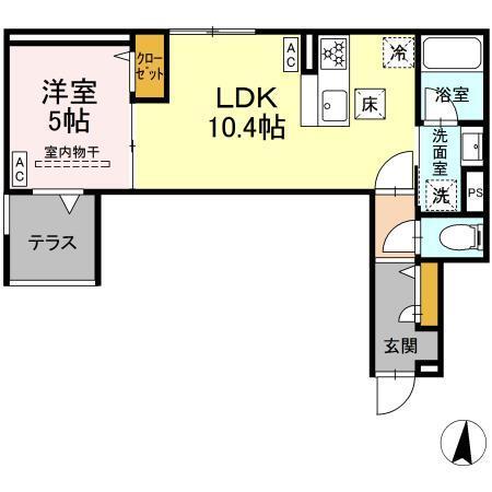 セレスティア東小岩Ⅱ（102） 間取り図画像