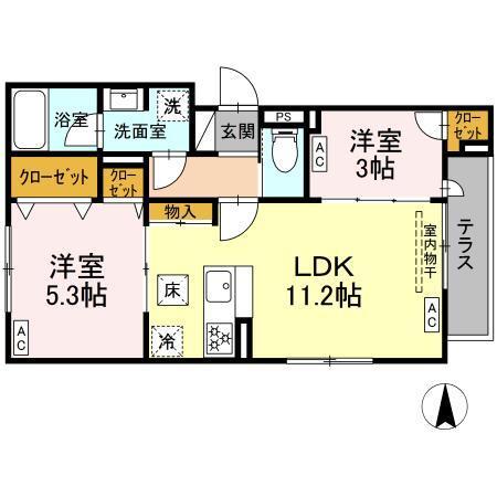 セレスティア北小岩Ⅴ（101） 間取り図画像