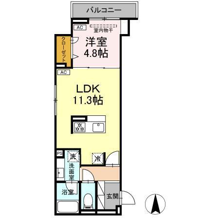 セレスティア北小岩Ⅴ（202） 間取り図画像