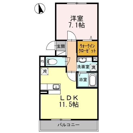 パルコートⅡ（103） 間取り図画像
