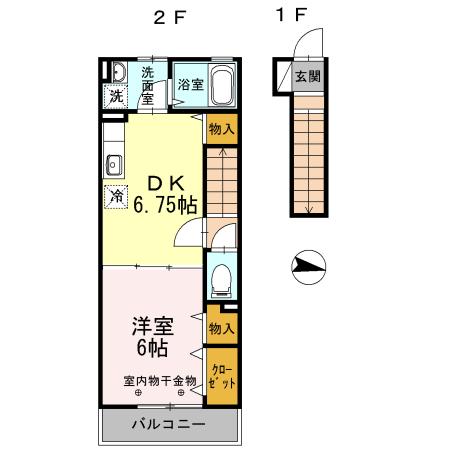 レガロ南水元（203） 間取り図画像