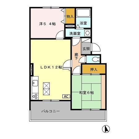 エスポワール東大和（105） 間取り図画像