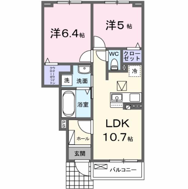 リアトリス曳舟（102） 間取り図画像