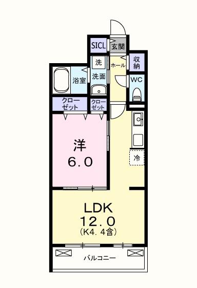 キー　ウェスト（204） 間取り図画像