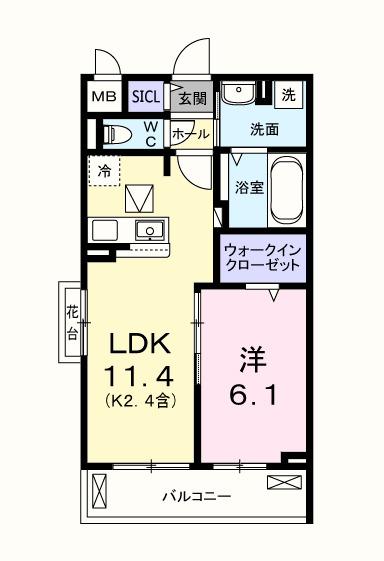キー　ウェスト（105） 間取り図画像